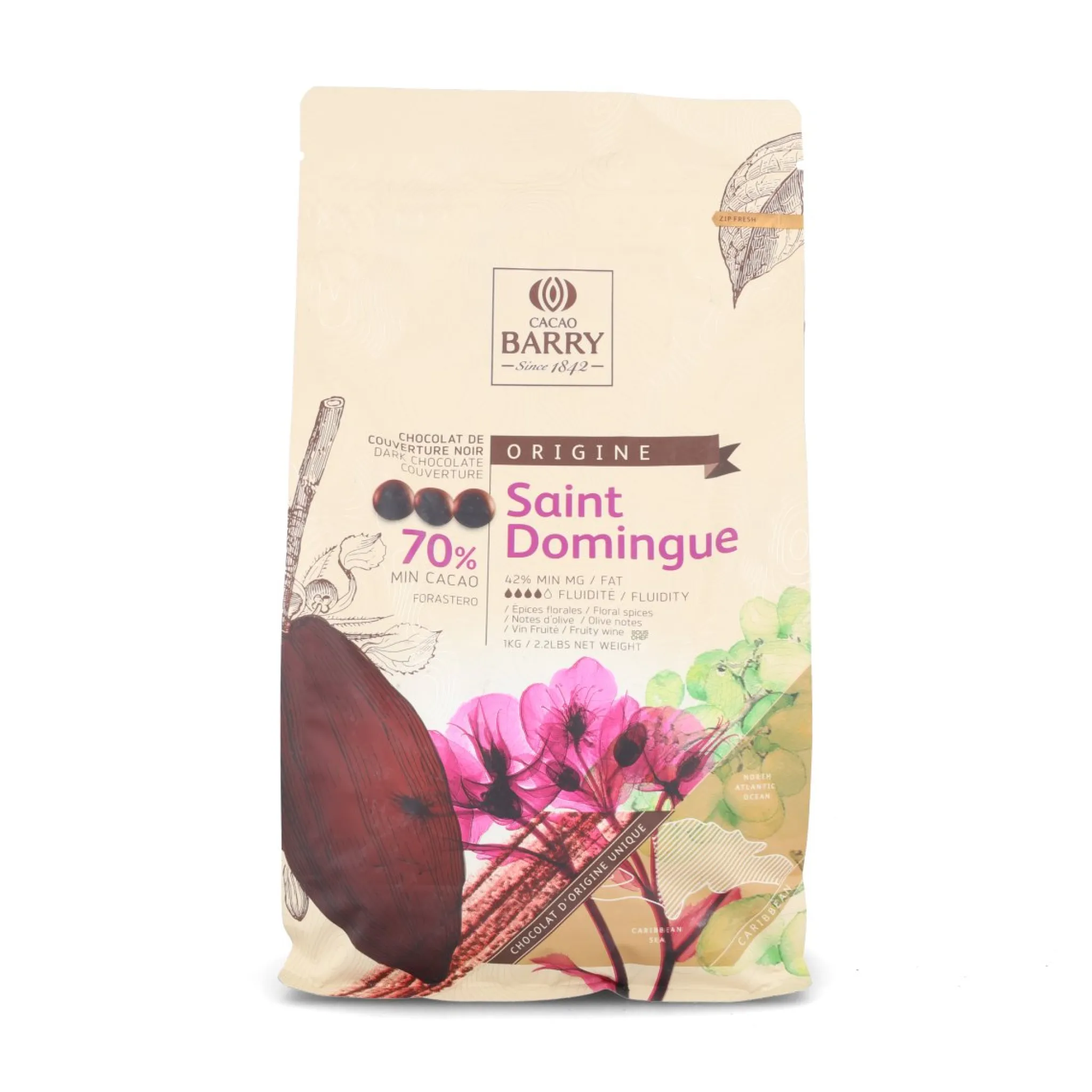 Best Origin Saint Domingue 70% Dark Chocolate Chips, 1kg Ingredients Brands|Chocolate & Sweets
