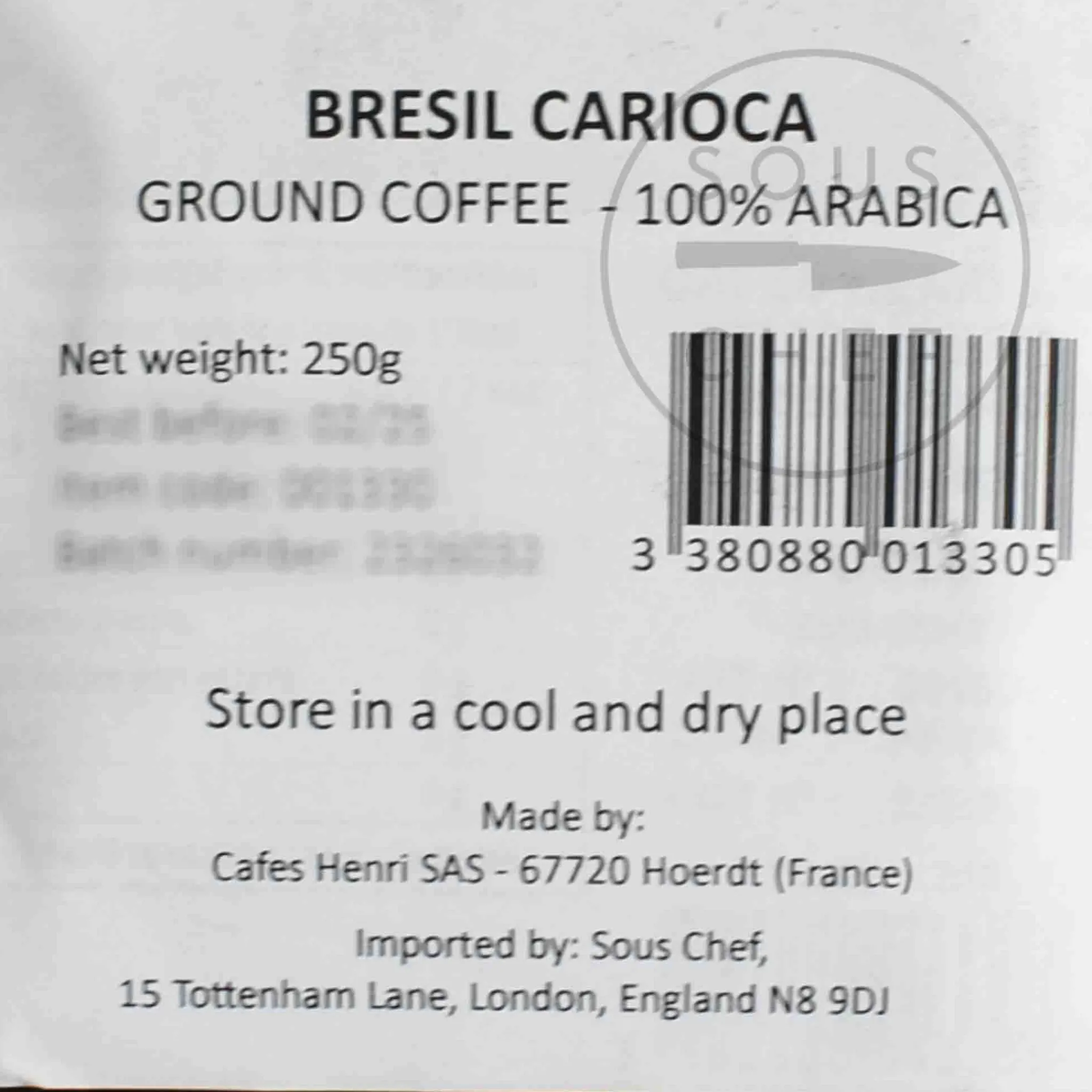 Discount Brazil Carioca Ground Coffee, 250g Ingredients Brands|Drinks