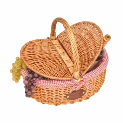 Clearance Campagne Red Gingham Empty Picnic Basket Tableware Brands|Picnicware