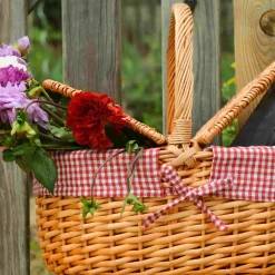 Clearance Campagne Red Gingham Empty Picnic Basket Tableware Brands|Picnicware