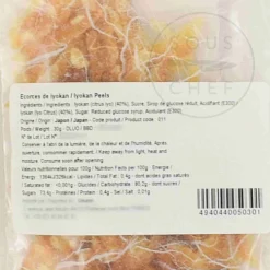 Clearance Candied Iyokan Peel, 30g Ingredients Brands|Japanese Ingredients