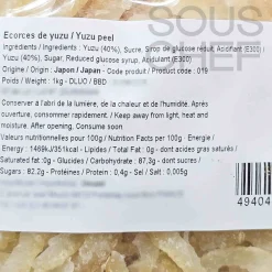 Clearance Candied Yuzu Peel, 1kg Ingredients Brands|Japanese Ingredients