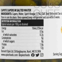 Best Capote Capers in Salted Water, 180g Ingredients Brands|Vegetables