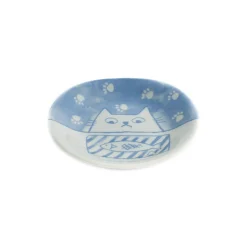 Sale Cat with Fish Japanese Side Plate, 14cm Tableware Brands|Plates