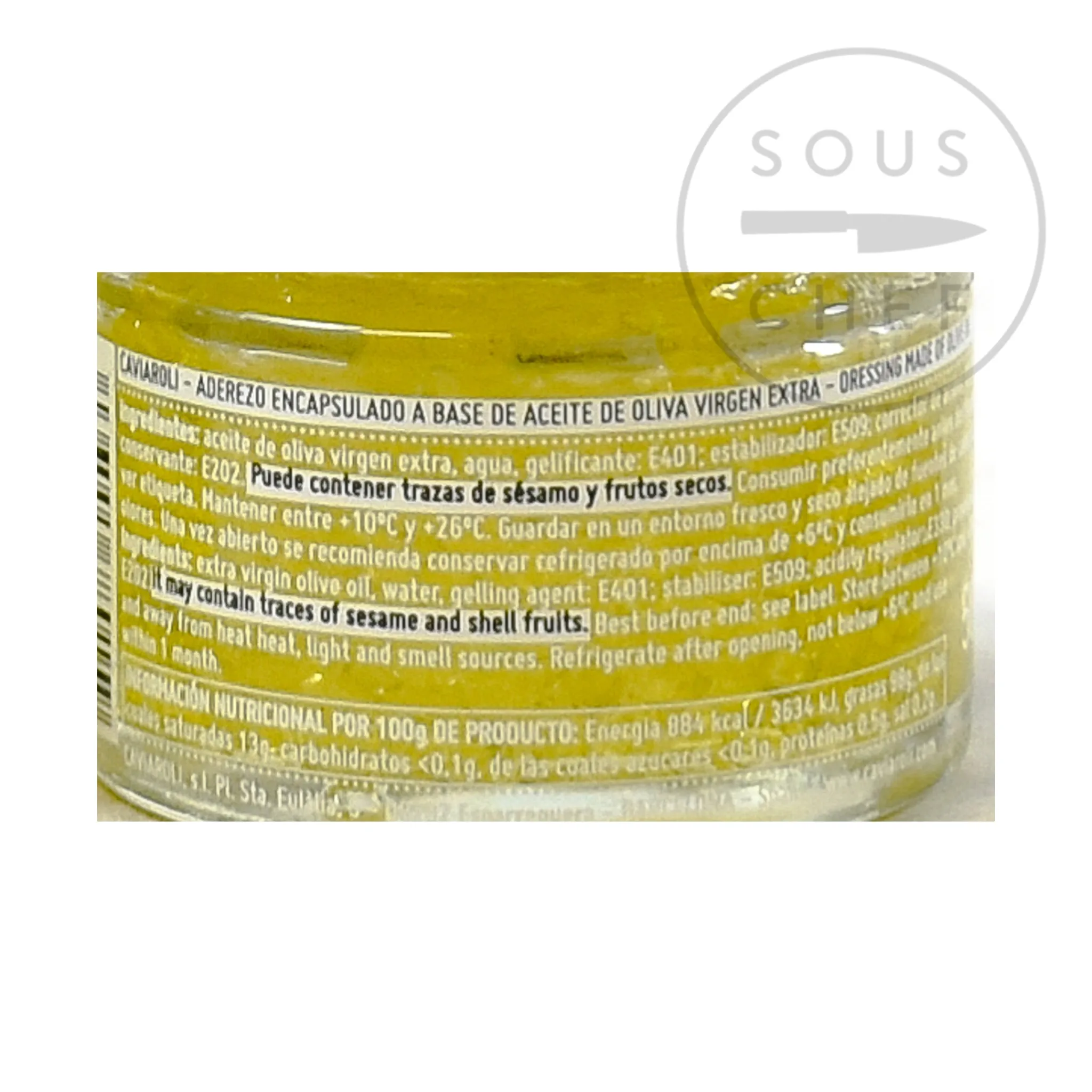Sale Arbequina EV Olive Oil Pearls, 50g Spanish Ingredients|Oil, Vinegar & Dressings