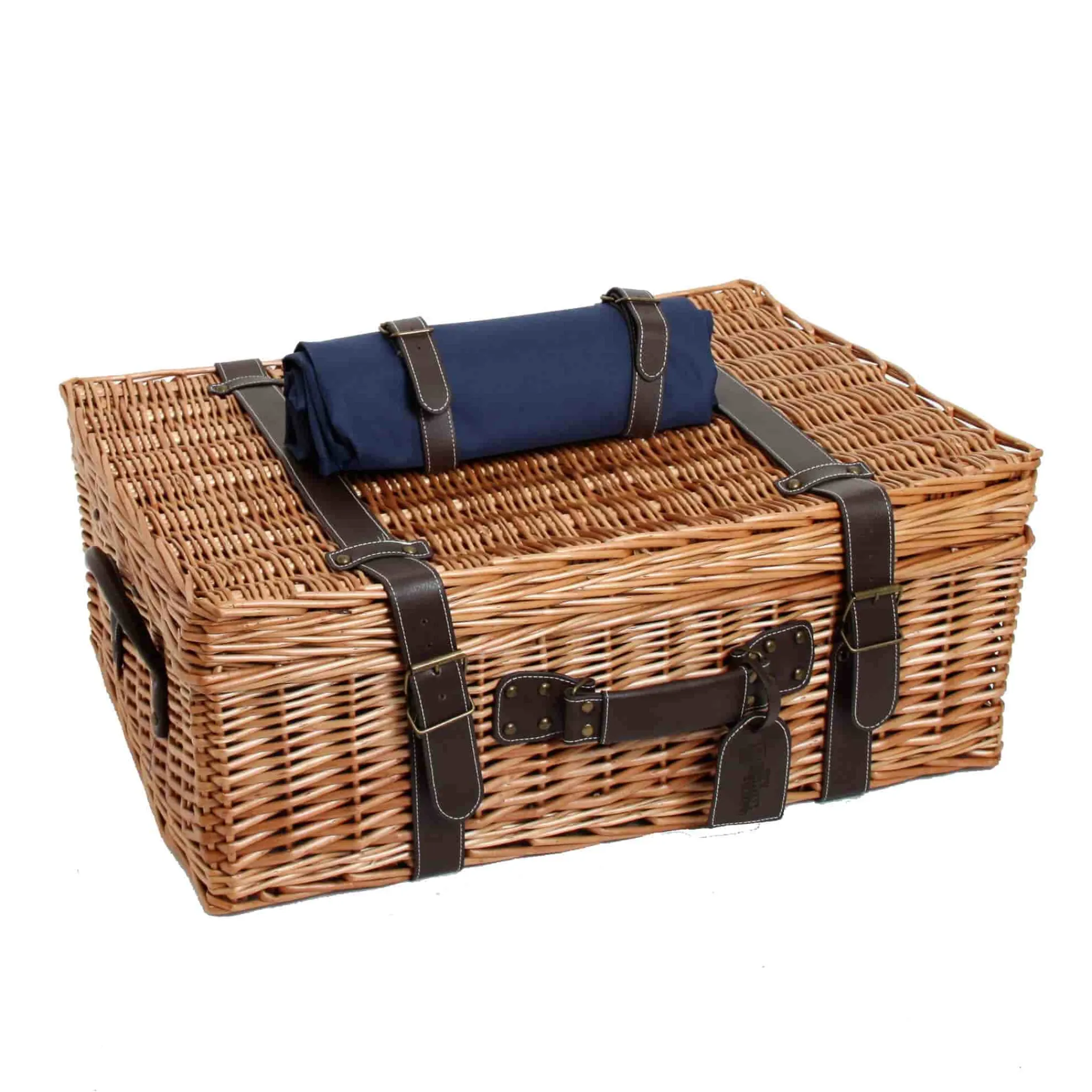 Sale Champs-Elysees Navy Picnic Hamper Tableware Brands|Picnicware