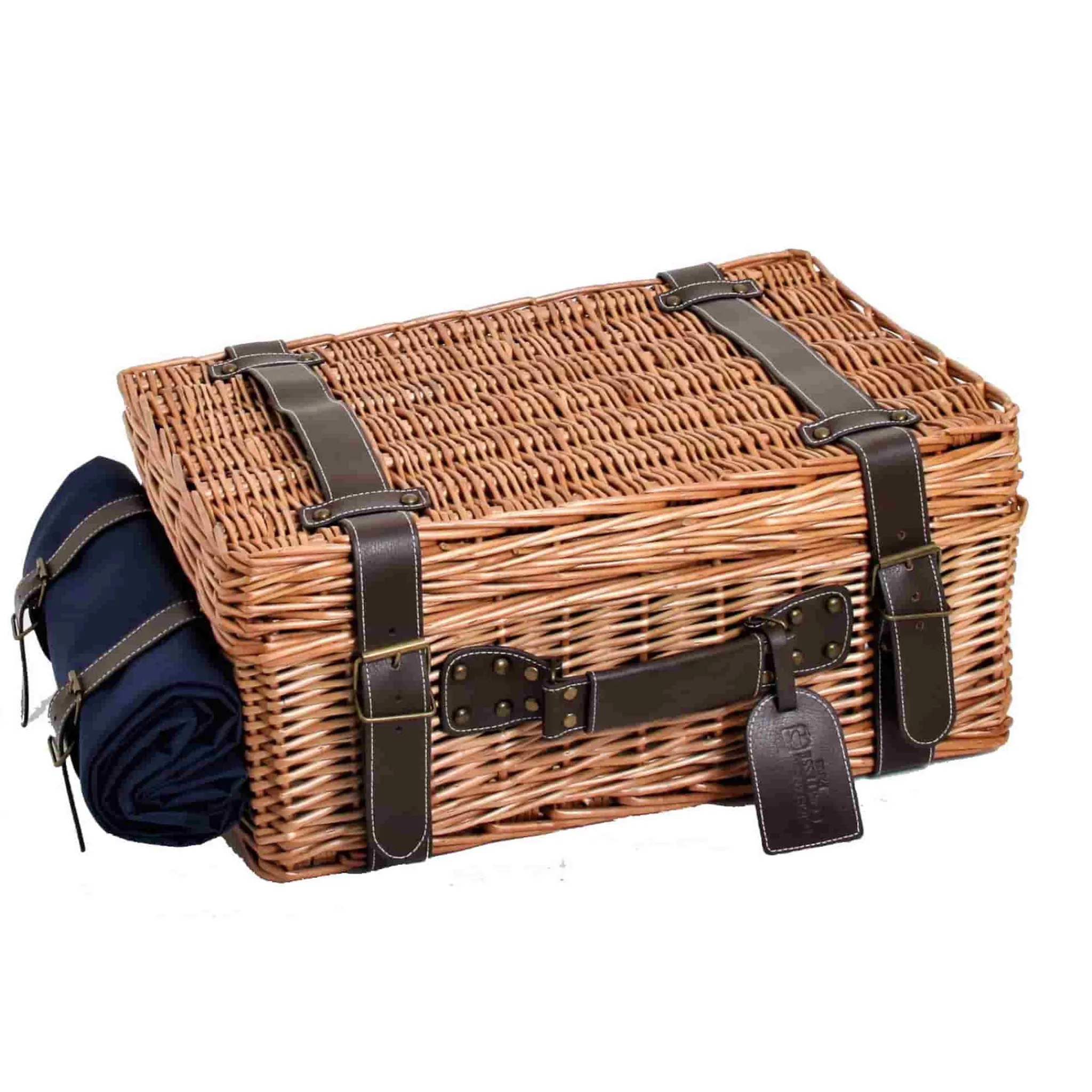 Sale Champs-Elysees Navy Picnic Hamper Tableware Brands|Picnicware