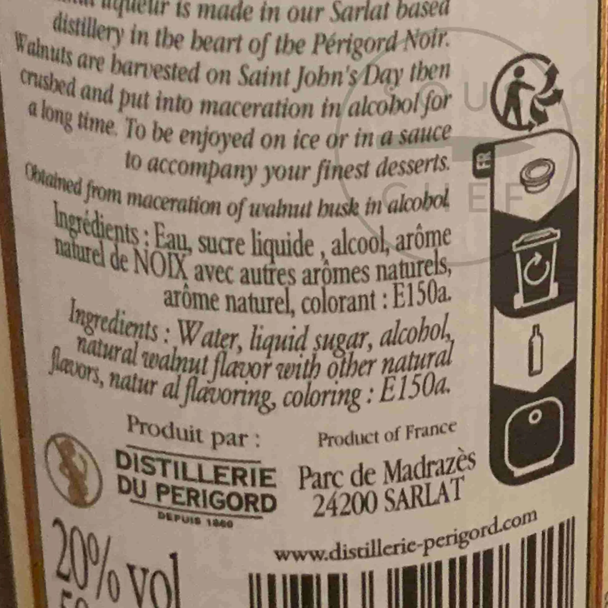 Best Cherry Rocher Walnut Liquor, 500ml Ingredients Brands|French Ingredients