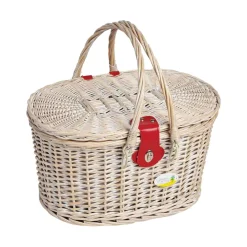 Discount Cheverny Cherry Print Picnic Basket, 4 Person Tableware Brands|Picnicware