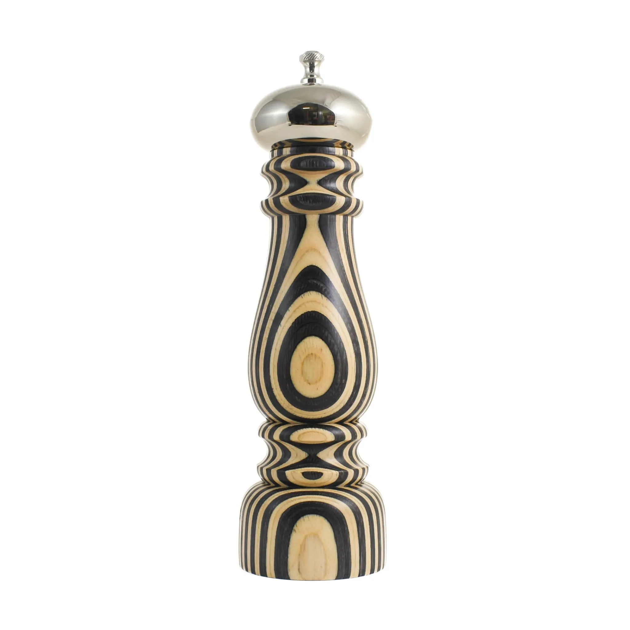New Black & White Stripe Pepper Mill, 28cm Italian Ingredients|Table Setting