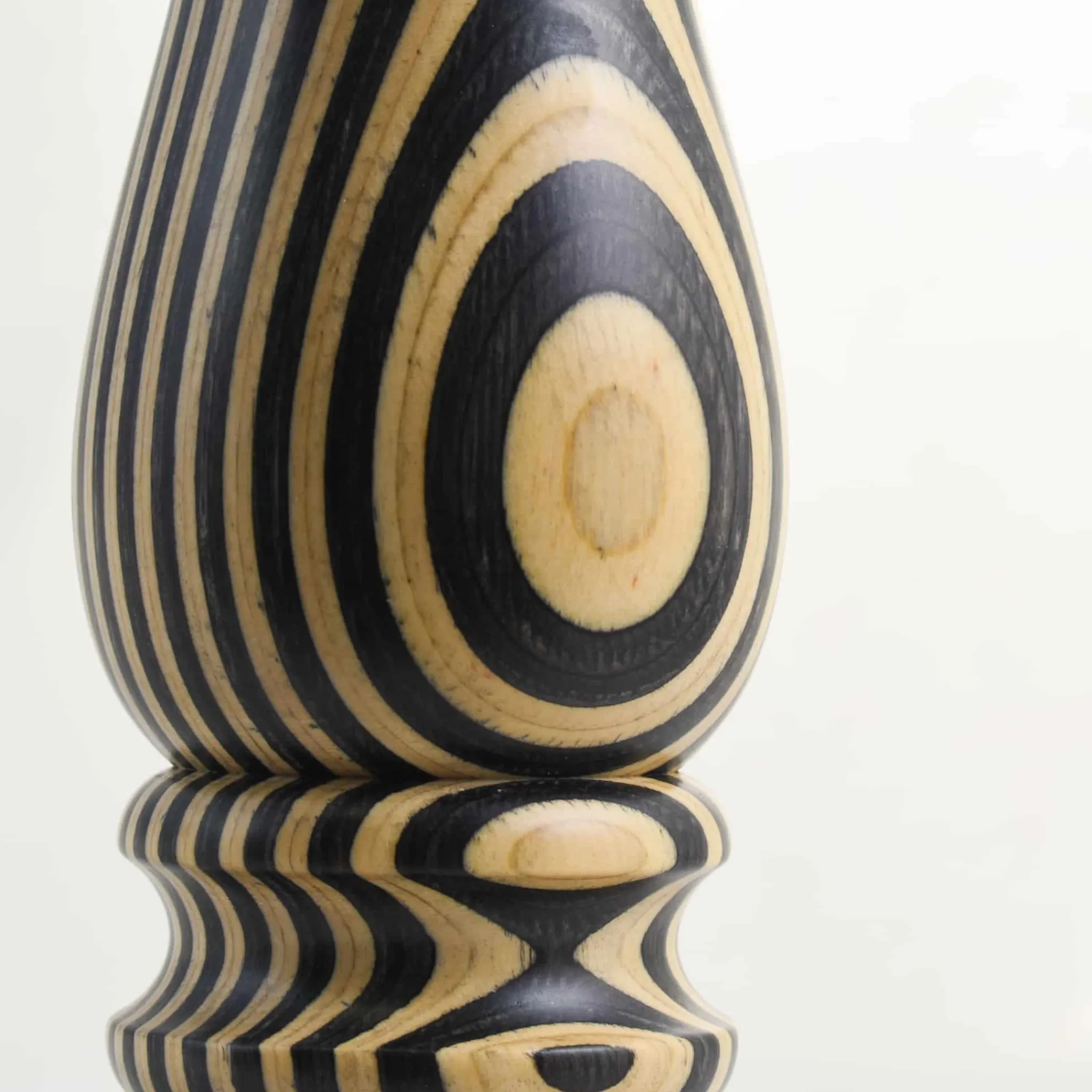 New Black & White Stripe Pepper Mill, 28cm Italian Ingredients|Table Setting