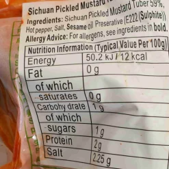 Sale Chinese Preserved Mustard Zha Cai, 370g Ingredients Brands|Chinese Ingredients