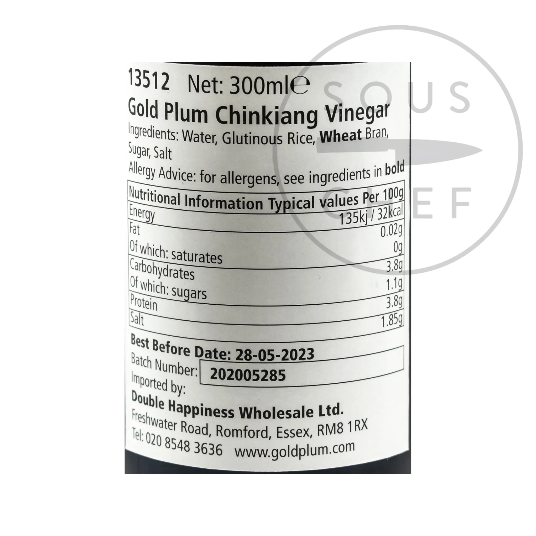 Outlet Chinkiang Black Rice Vinegar, 300ml Chinese Ingredients|Oil, Vinegar & Dressings
