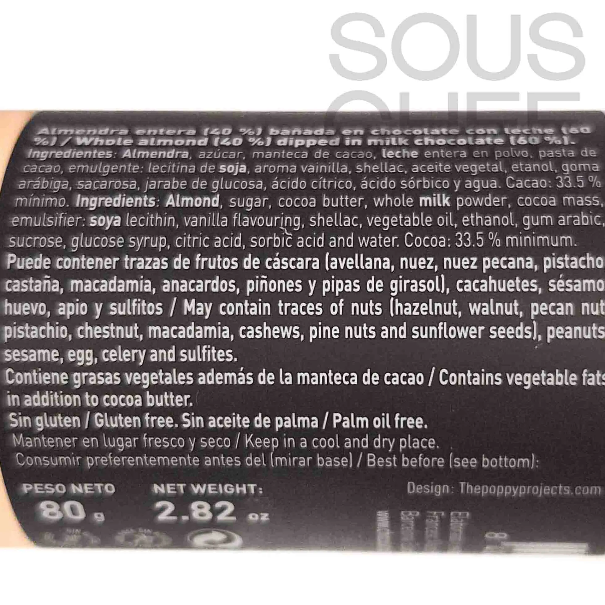 Hot Milk Chocolated Covered Toasted Almonds, 80g Ingredients Brands|Chocolate & Sweets