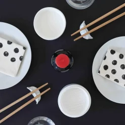 New Chopstick Rest & Soy Sauce Dish Set - Gyoza & Steamer Design Japanese Ingredients|Tableware Brands