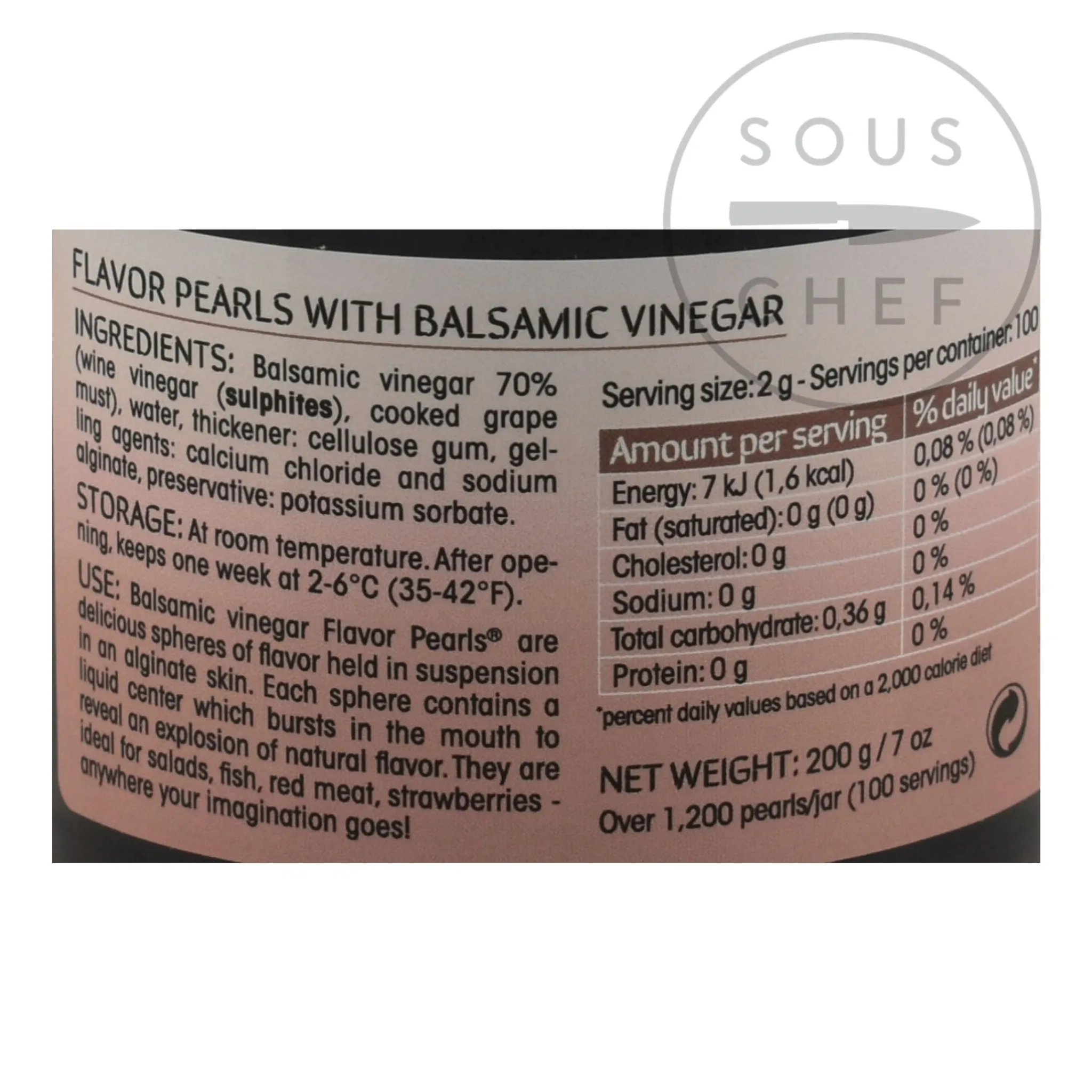 Clearance Balsamic Vinegar Flavour Pearls French Ingredients|Balsamic Vinegar