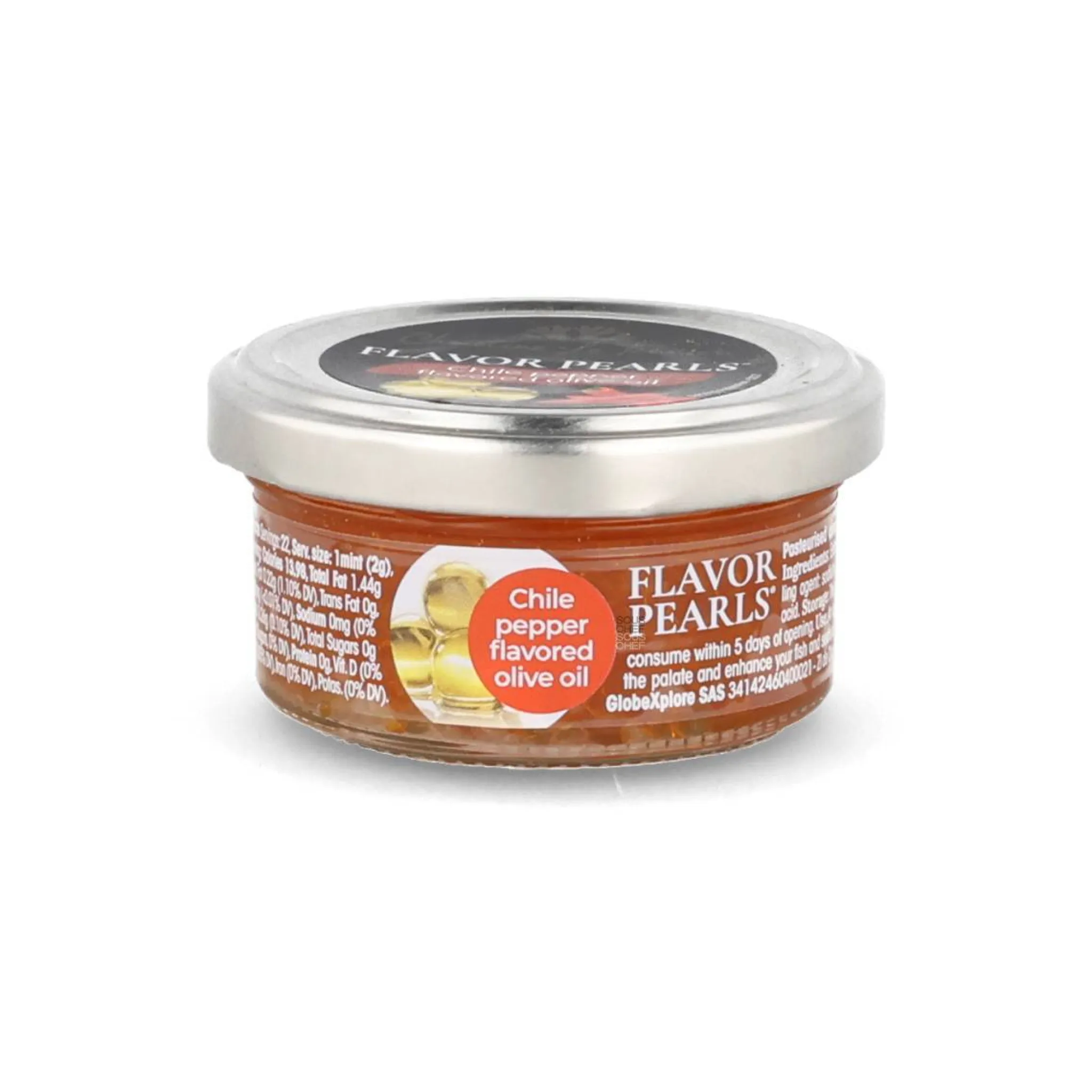 Extra Virgin Olive Oil & Chili Pearls, 45g Ingredients Brands|French Ingredients