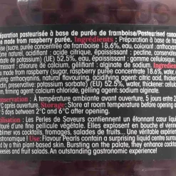 Hot Raspberry Flavour Pearls French Ingredients|Baking Ingredients