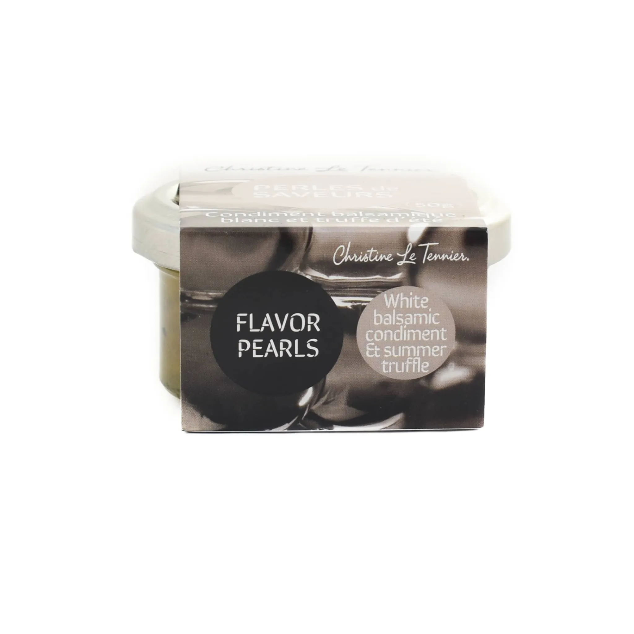 Online White Balsamic and Black Truffle Flavor Pearls Ingredients Brands|French Ingredients