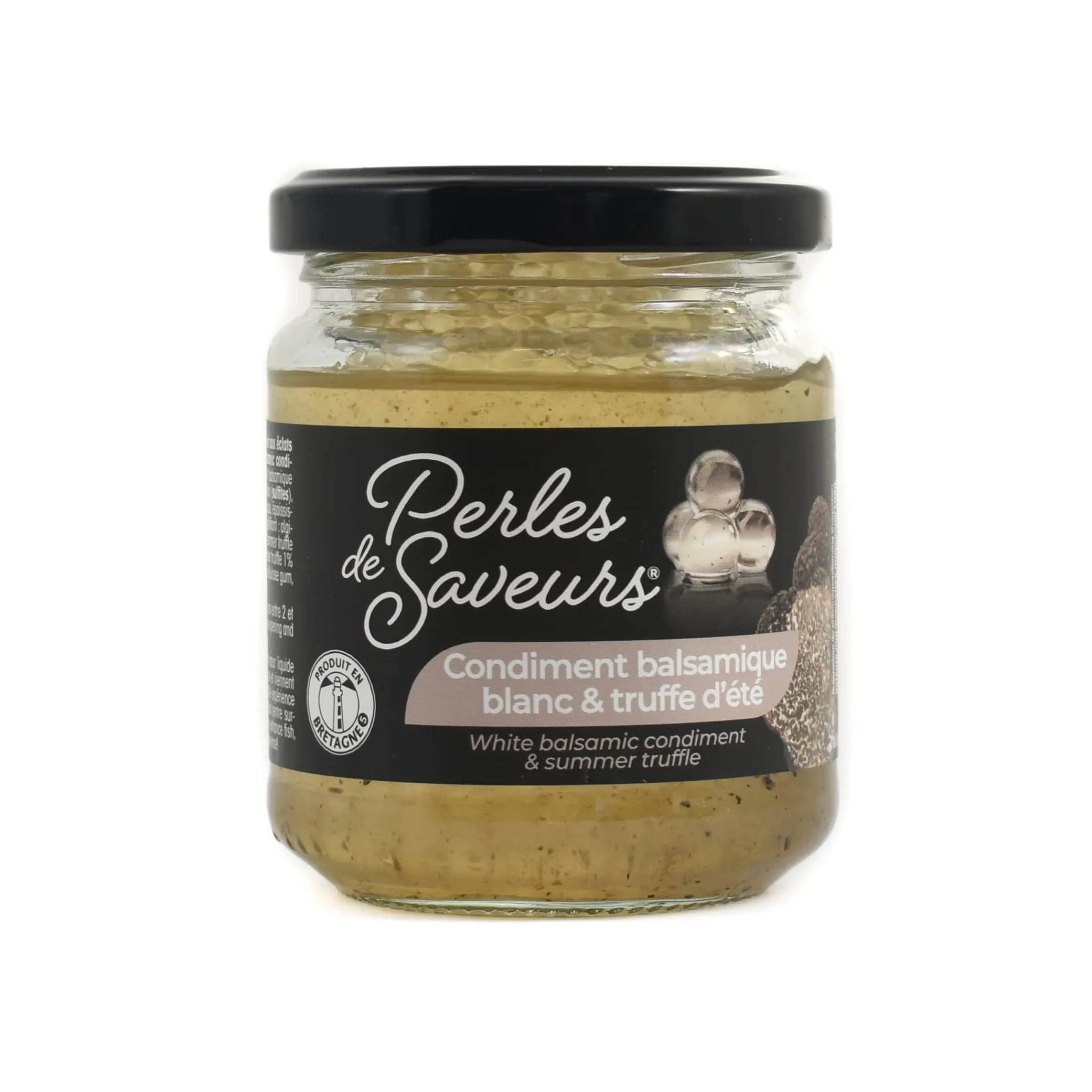 Online White Balsamic and Black Truffle Flavor Pearls Ingredients Brands|French Ingredients