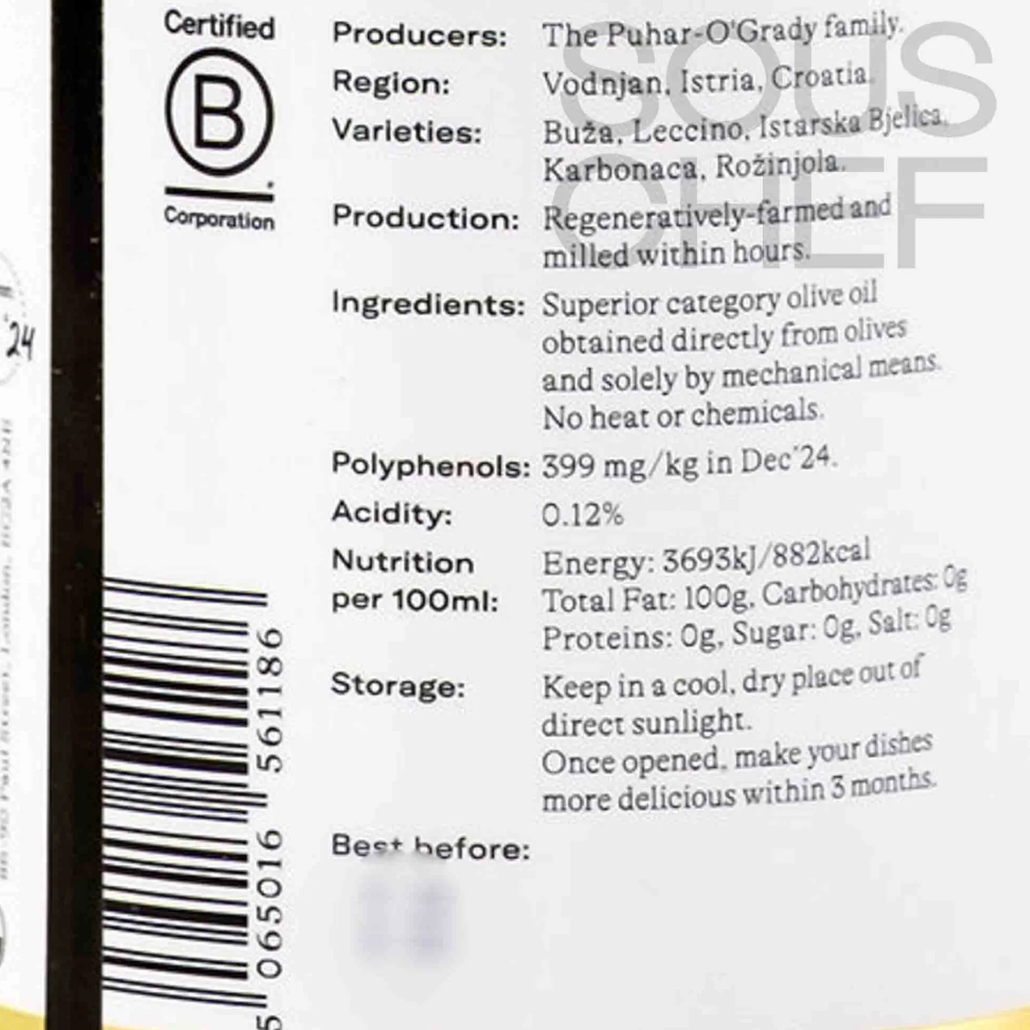 Outlet Croatian Single Estate Extra Virgin Olive Oil, 500ml Ingredients Brands|Oil, Vinegar & Dressings