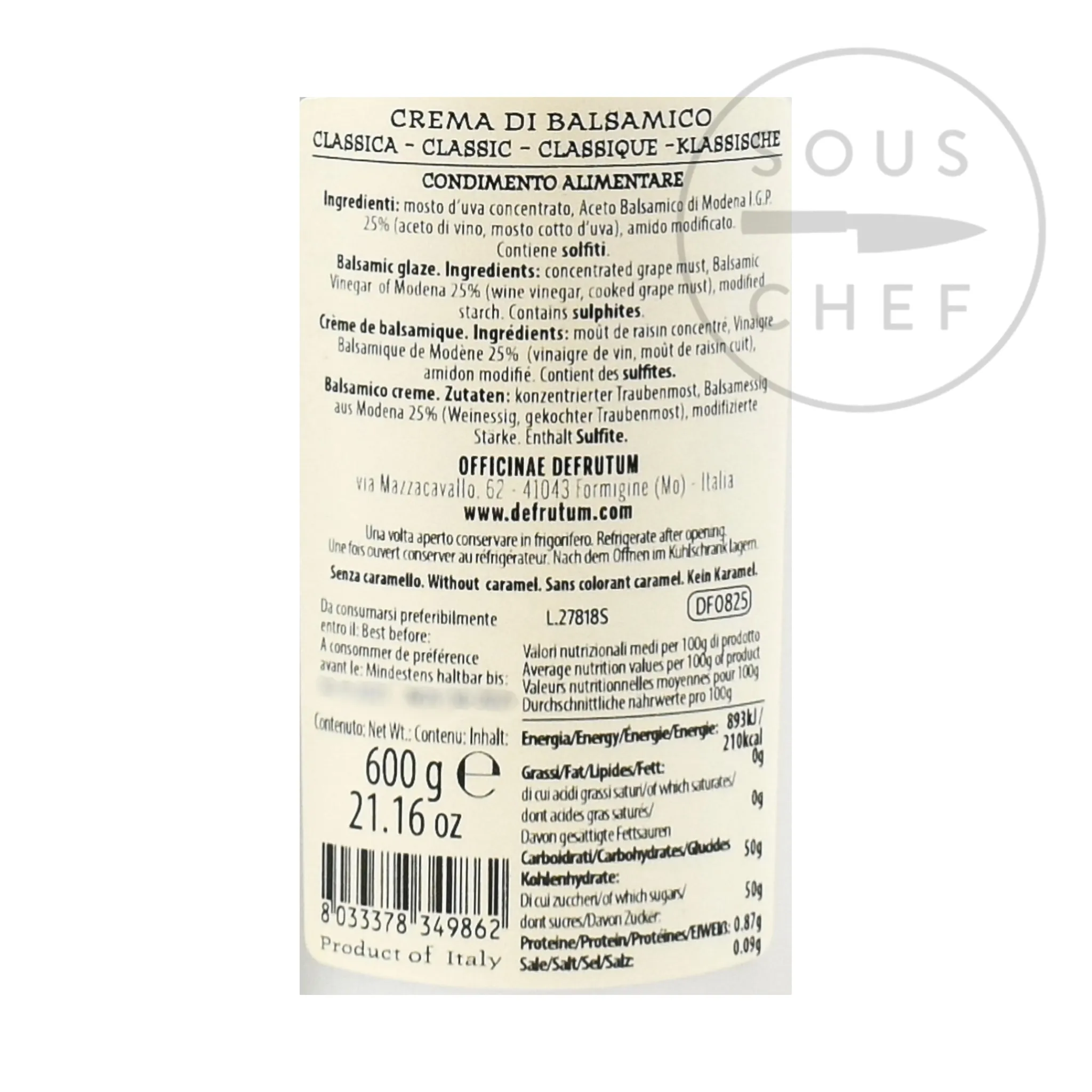 Sale Classic Balsamic Glaze, 600g Ingredients Brands|Italian Ingredients