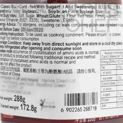 Outlet Classic Red Bean Curd, 288g Ingredients Brands|Pasta, Rice & Beans