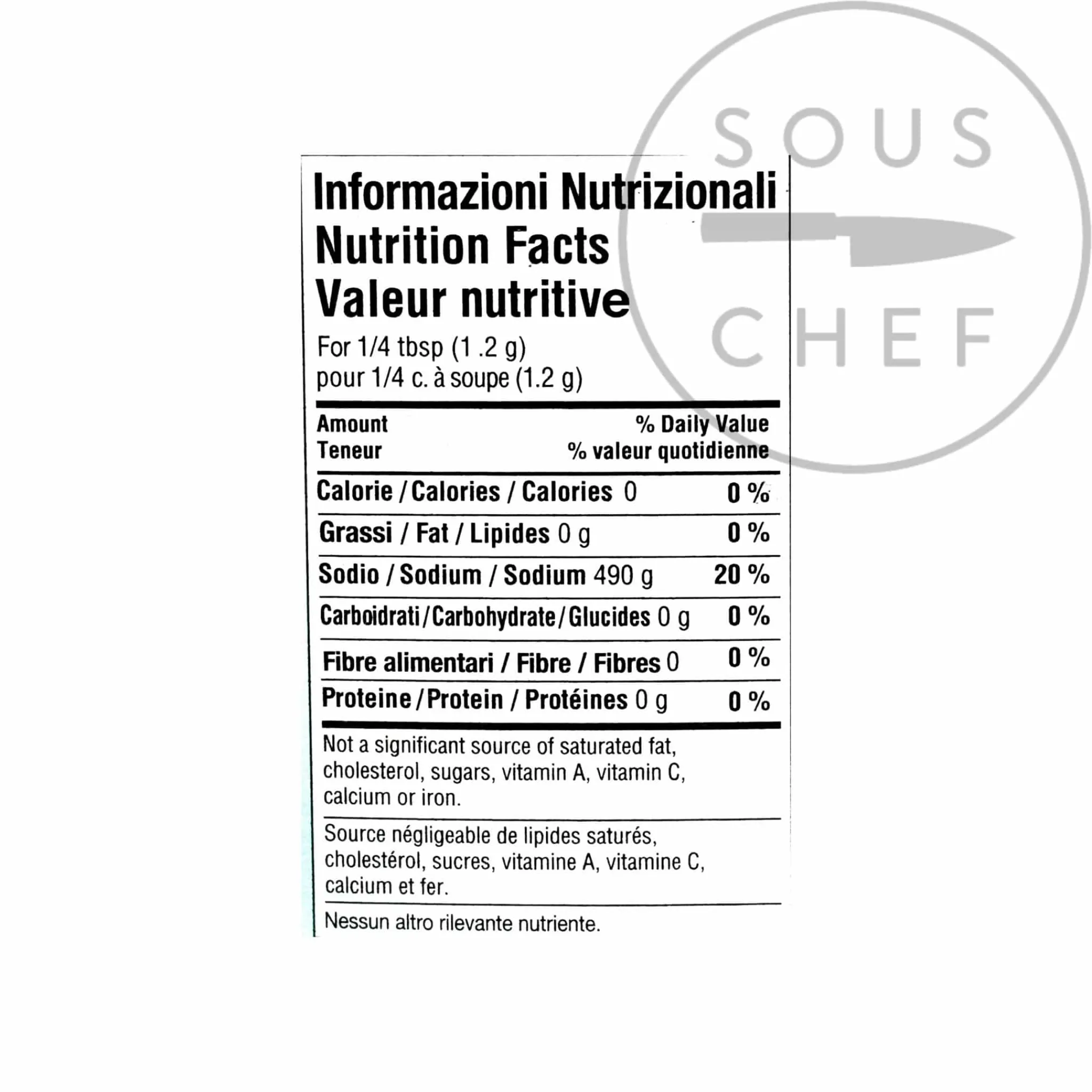 Coarse Sea Salt, 1kg Italian Ingredients|Herbs & Spices