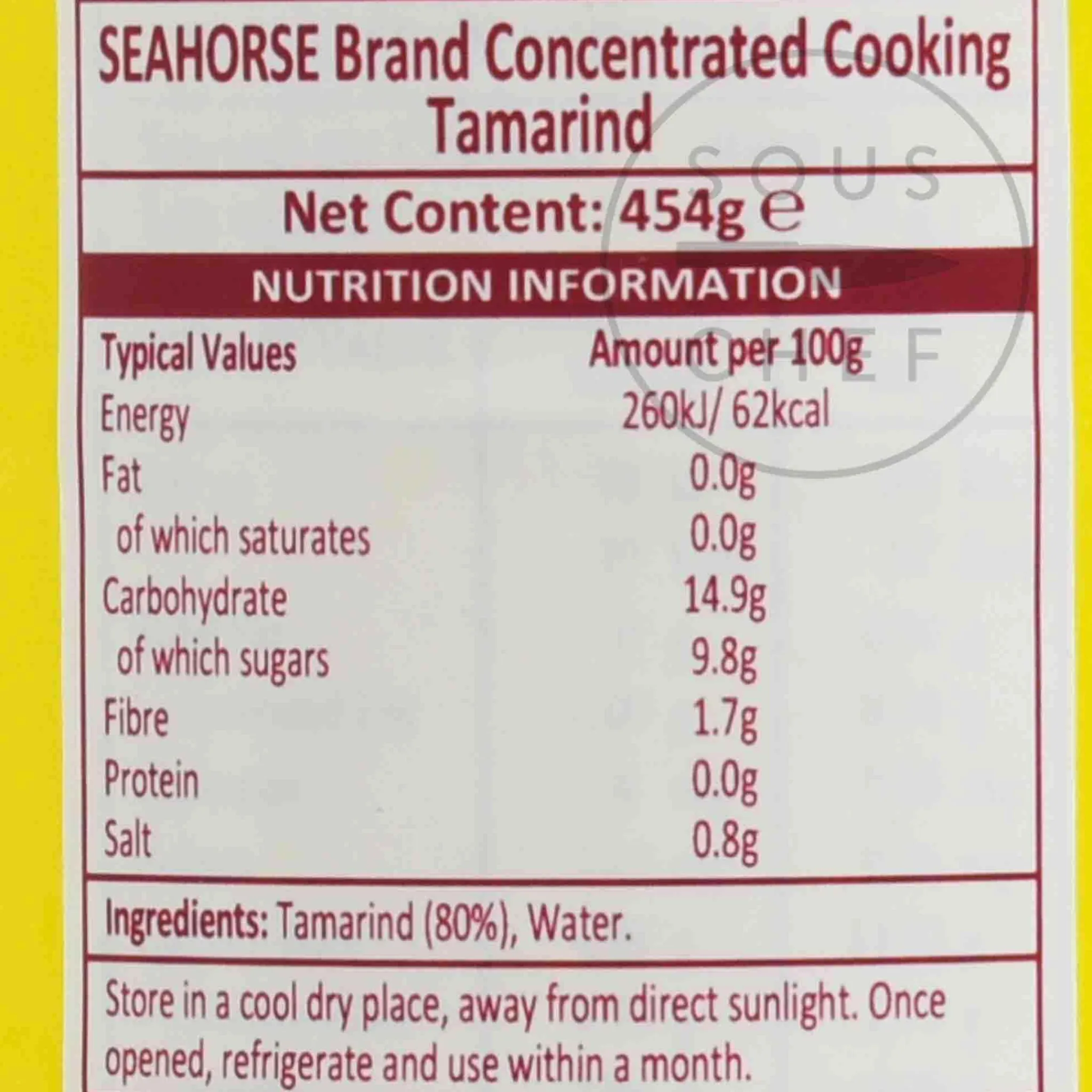 Concentrated Cooking Tamarind Paste, 454g Ingredients Brands|Middle Eastern Ingredients