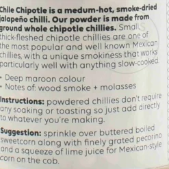 Discount Cool Chile Chipotle Chilli Powder, 60g Mexican Ingredients|Herbs & Spices