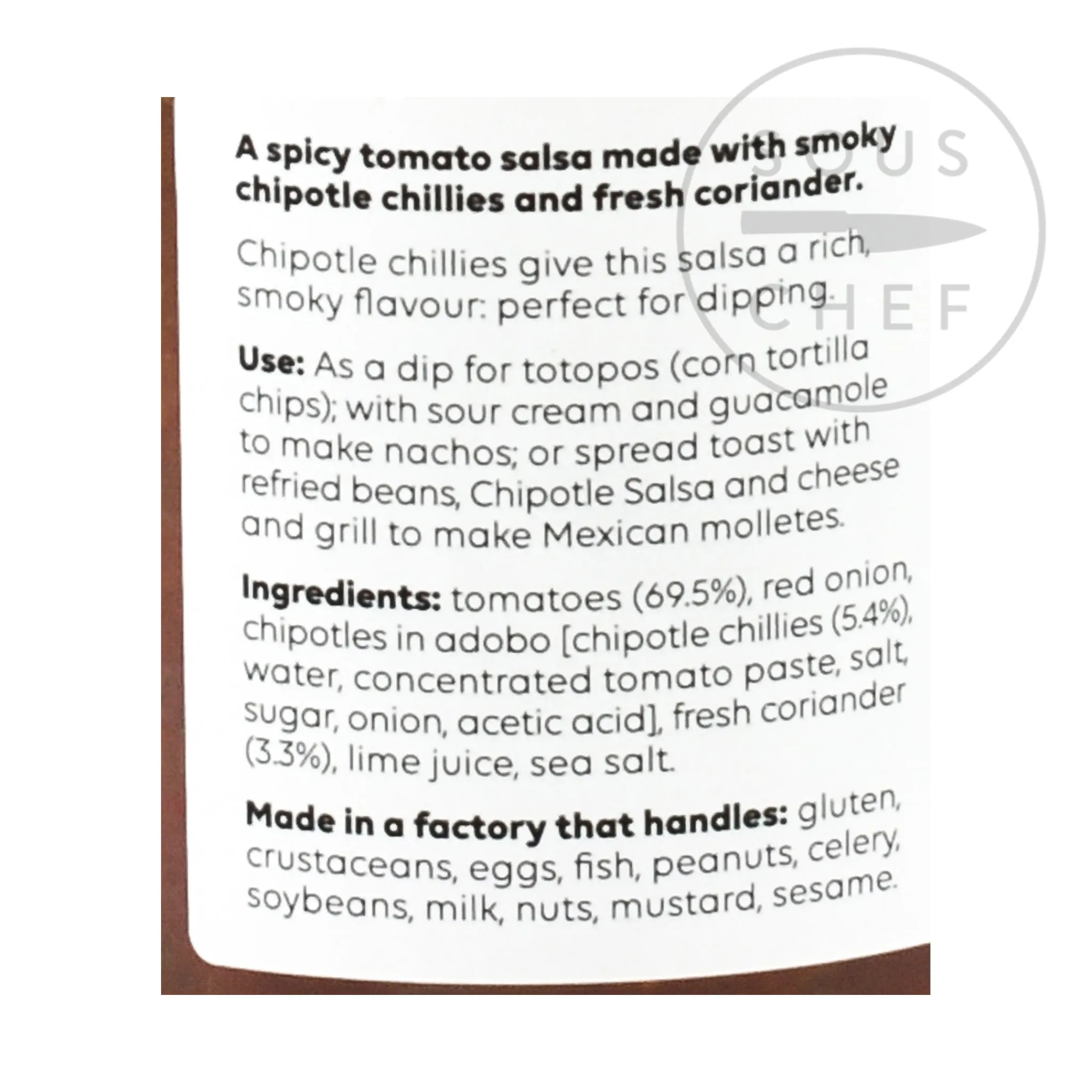 Chipotle Salsa, 260g Ingredients Brands|Mexican Ingredients