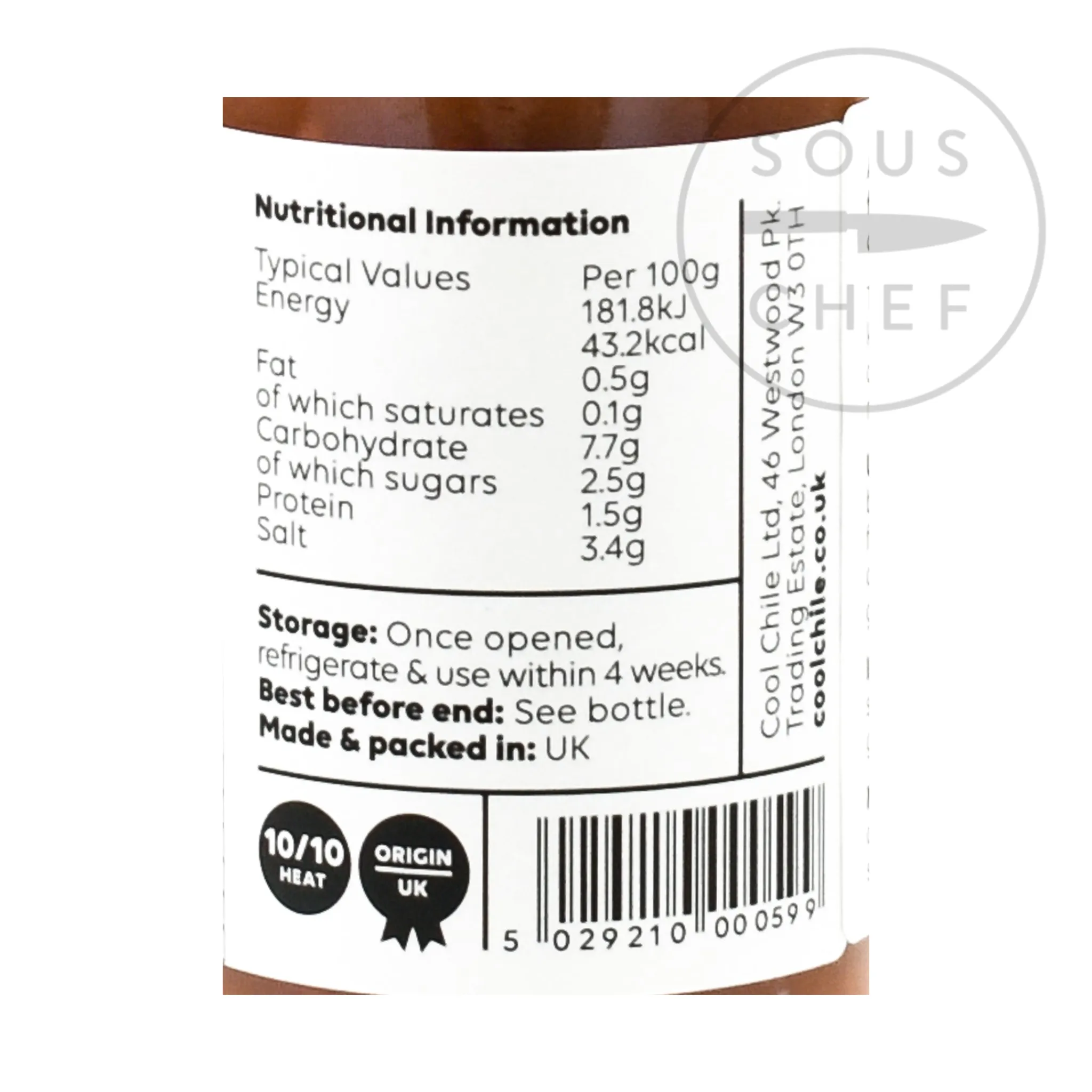 Habanero Hot Sauce, 150g Ingredients Brands|Mexican Ingredients