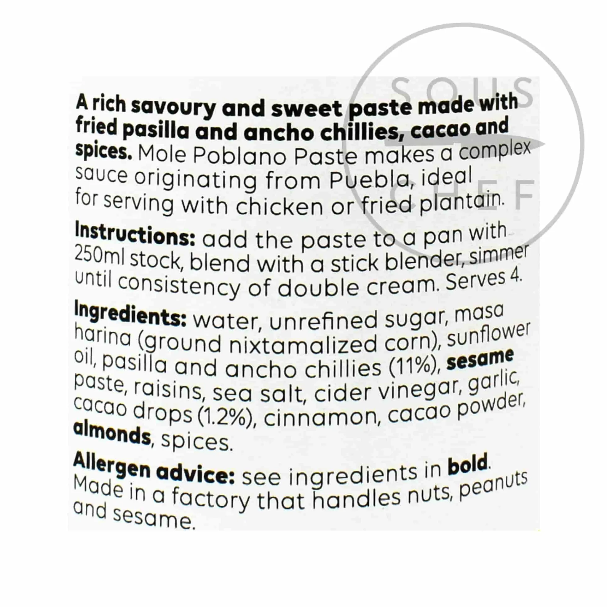 Mole Poblano Paste, 190g Mexican Ingredients|Sauces & Condiments