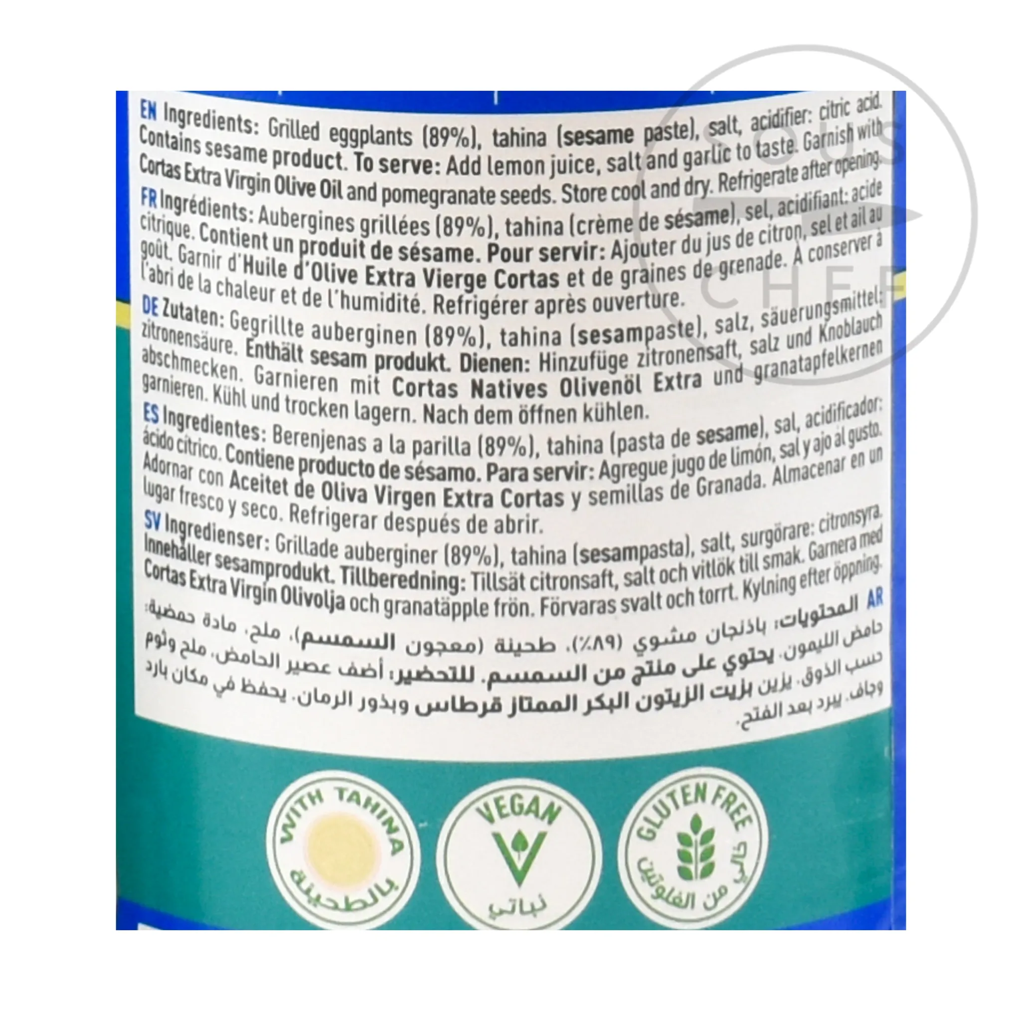 Best Baba Ghanoush Eggplant Dip, 820g Middle Eastern Ingredients|Vegetables