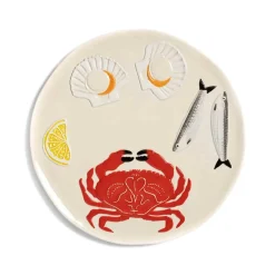 Sale Crab Ceramic Platter, 26.5cm Table Setting|Serveware