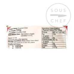 Sale Crushed Chilli Flakes, 100g Chinese Ingredients|Herbs & Spices