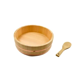 Cypress & Copper Hangiri Sushi Barrel Japanese Ingredients|Japanese Tableware