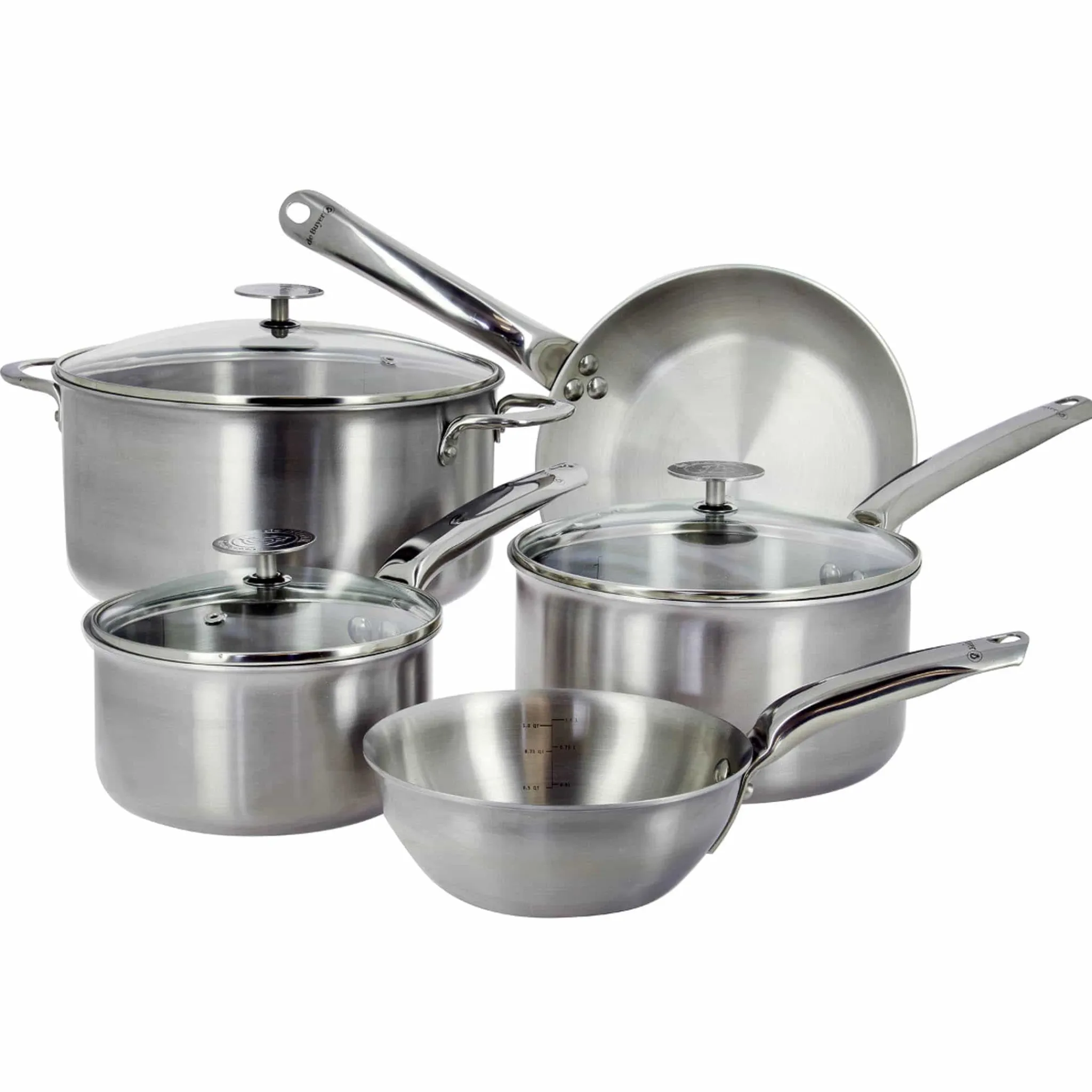 Clearance Alchimy 5 Piece Cookware Set with Lids Pots & Pans
