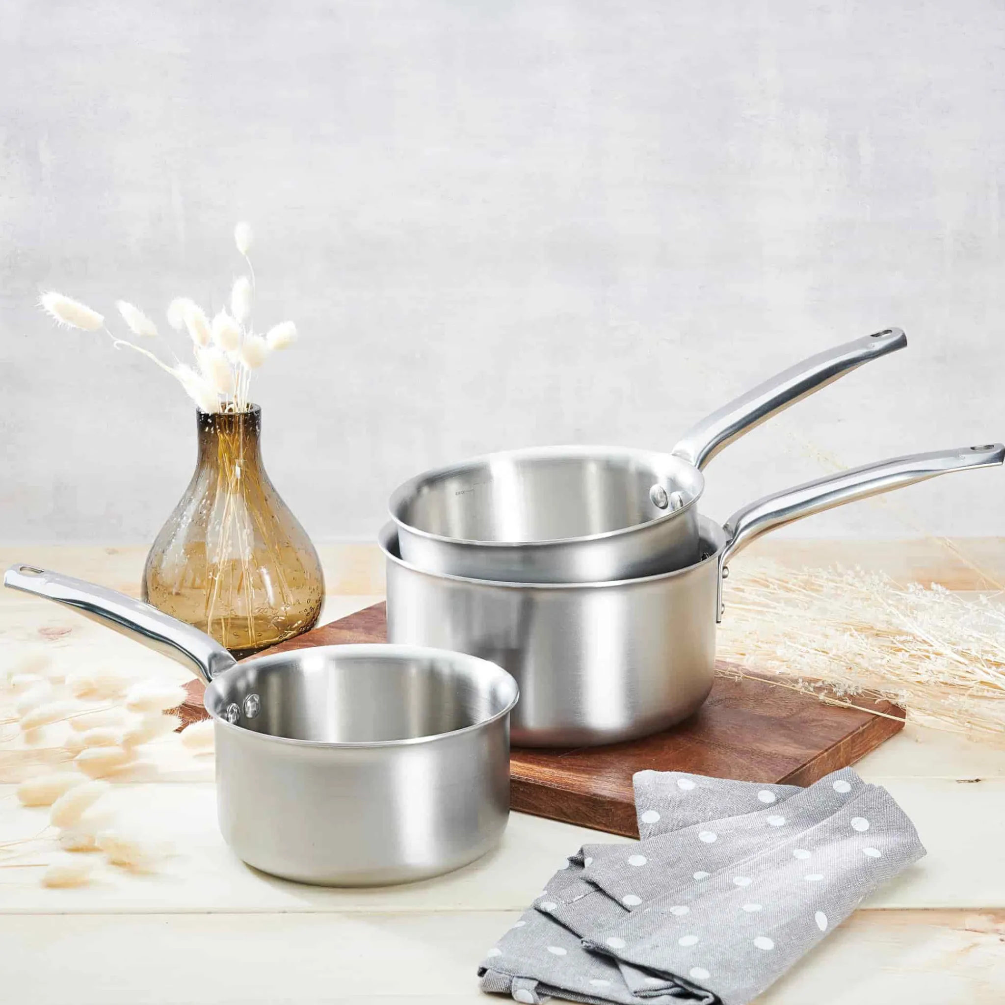 Best Alchimy 3 Piece Saucepan Set Pots & Pans