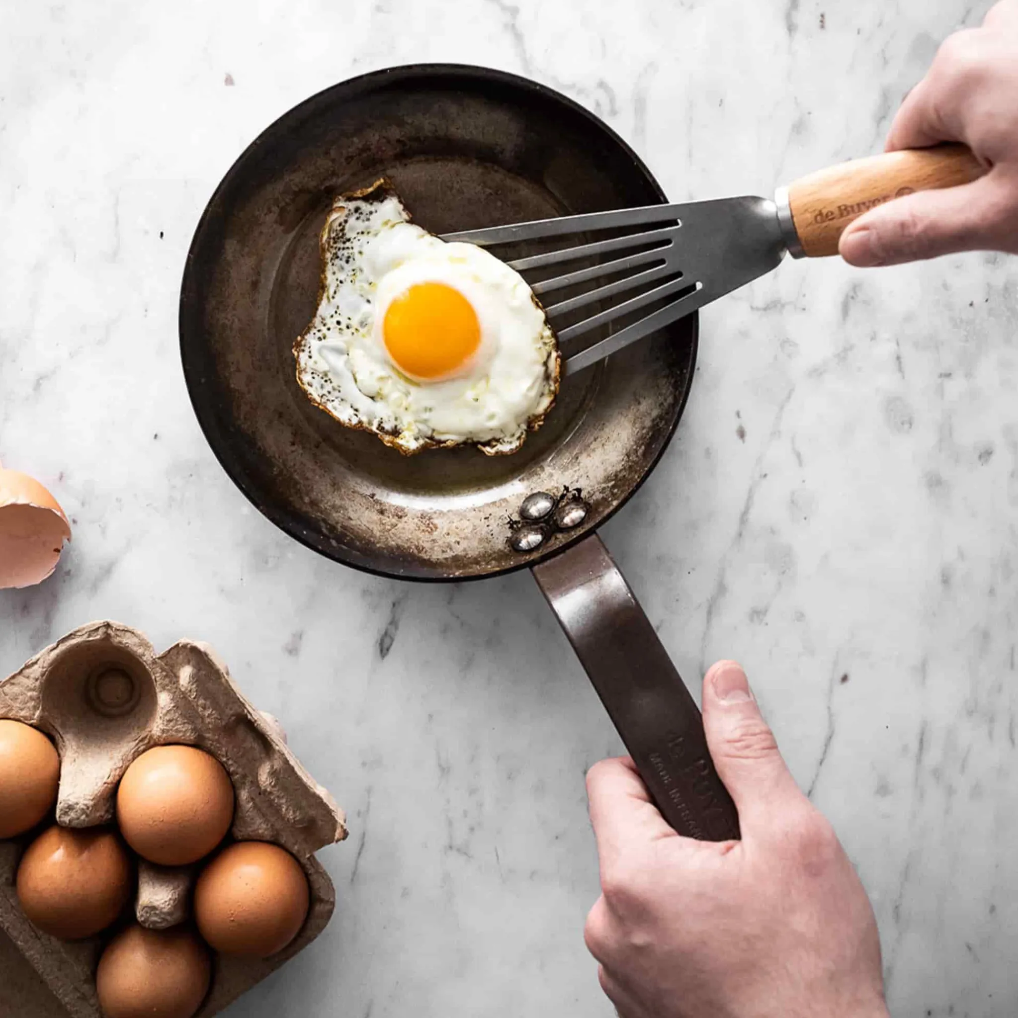 Sale Carbone Plus Frying Pan With Iron Handle French Ingredients|Pots & Pans