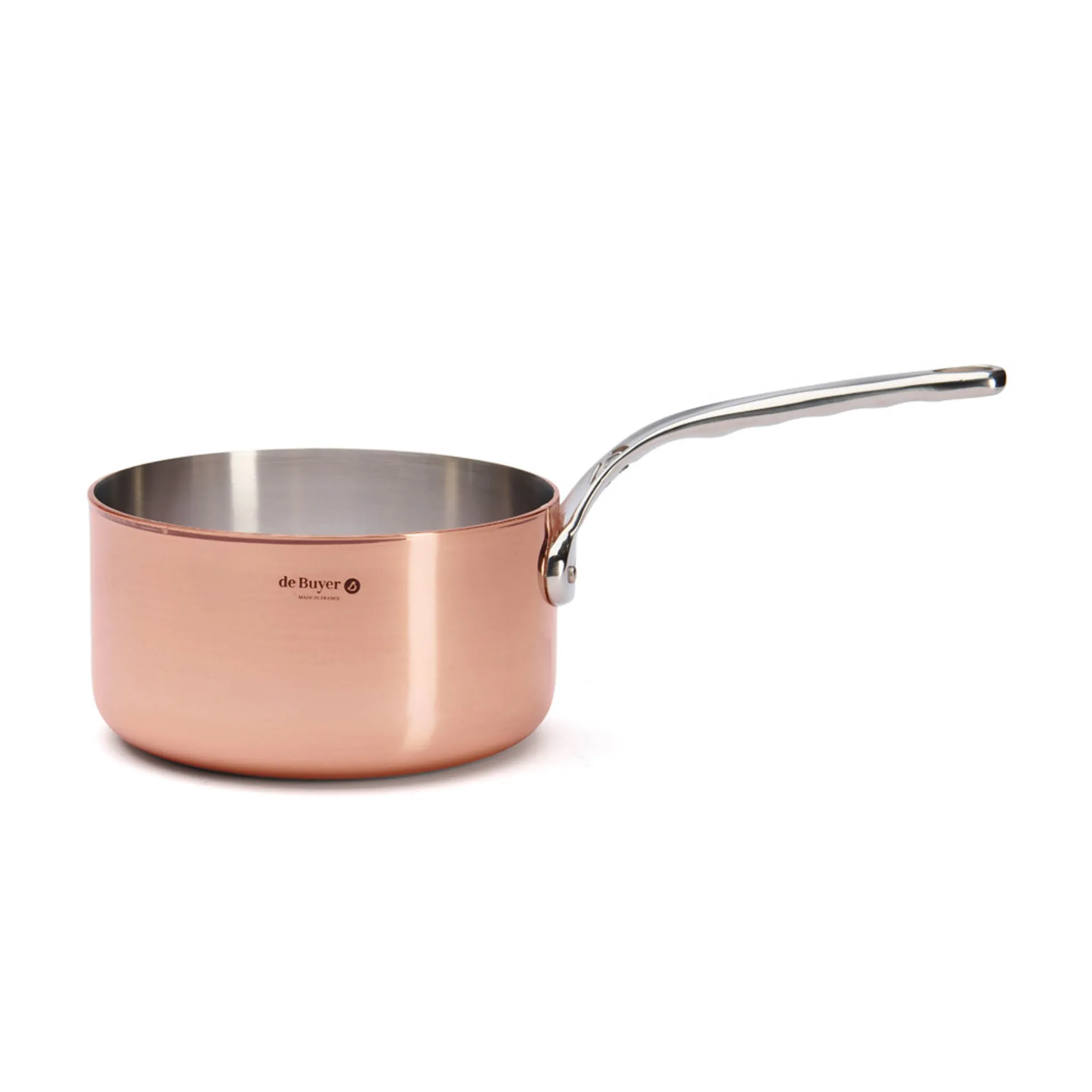 Clearance Prima Matera Induction Copper Saucepan with Stainless Steel Handle Pots & Pans