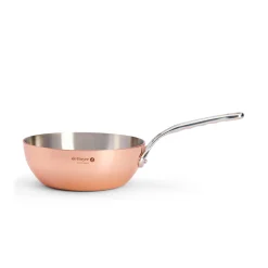 Discount Prima Matera Induction Copper Saucier with Stainless Steel Handle, 20cm Pots & Pans