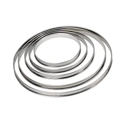 Hot Stainless Steel Tart Ring, 20cm French Ingredients|Baking Supplies & Equipment