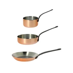 New De Buyer Ultimate Induction-Compatible Copper Pan Set French Ingredients|Pots & Pans