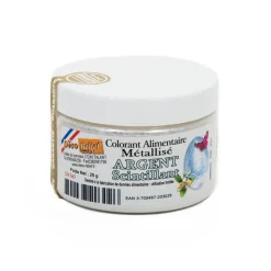Best Edible Metallic Sparkling Silver Powder Food Colour, 25g Ingredients Brands|Baking Ingredients