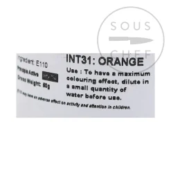 Sale Intense Orange Food Colour, 50g Ingredients Brands|Baking Ingredients