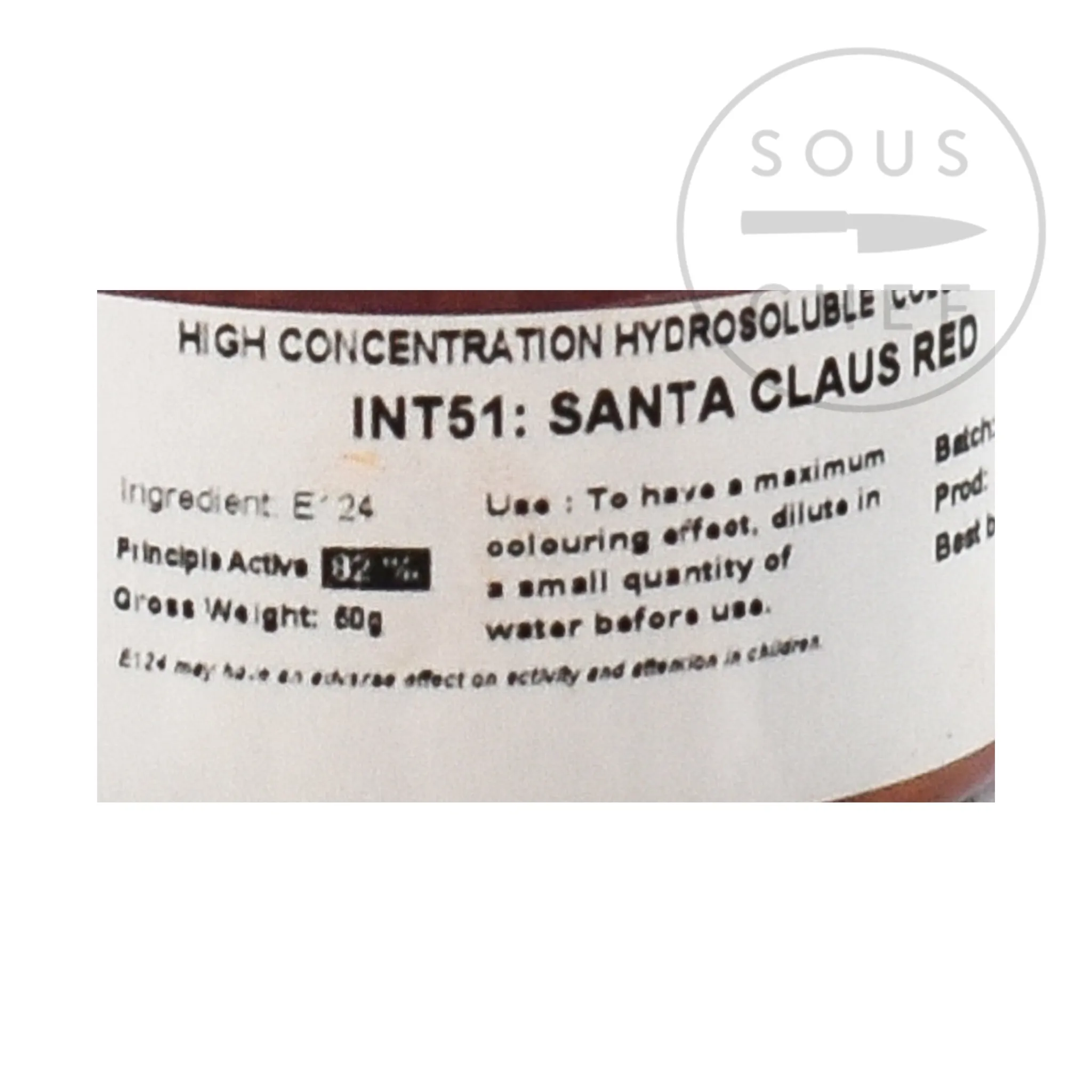 Discount Intense Santa Claus Red Food Colour, 50g Ingredients Brands|Baking Ingredients
