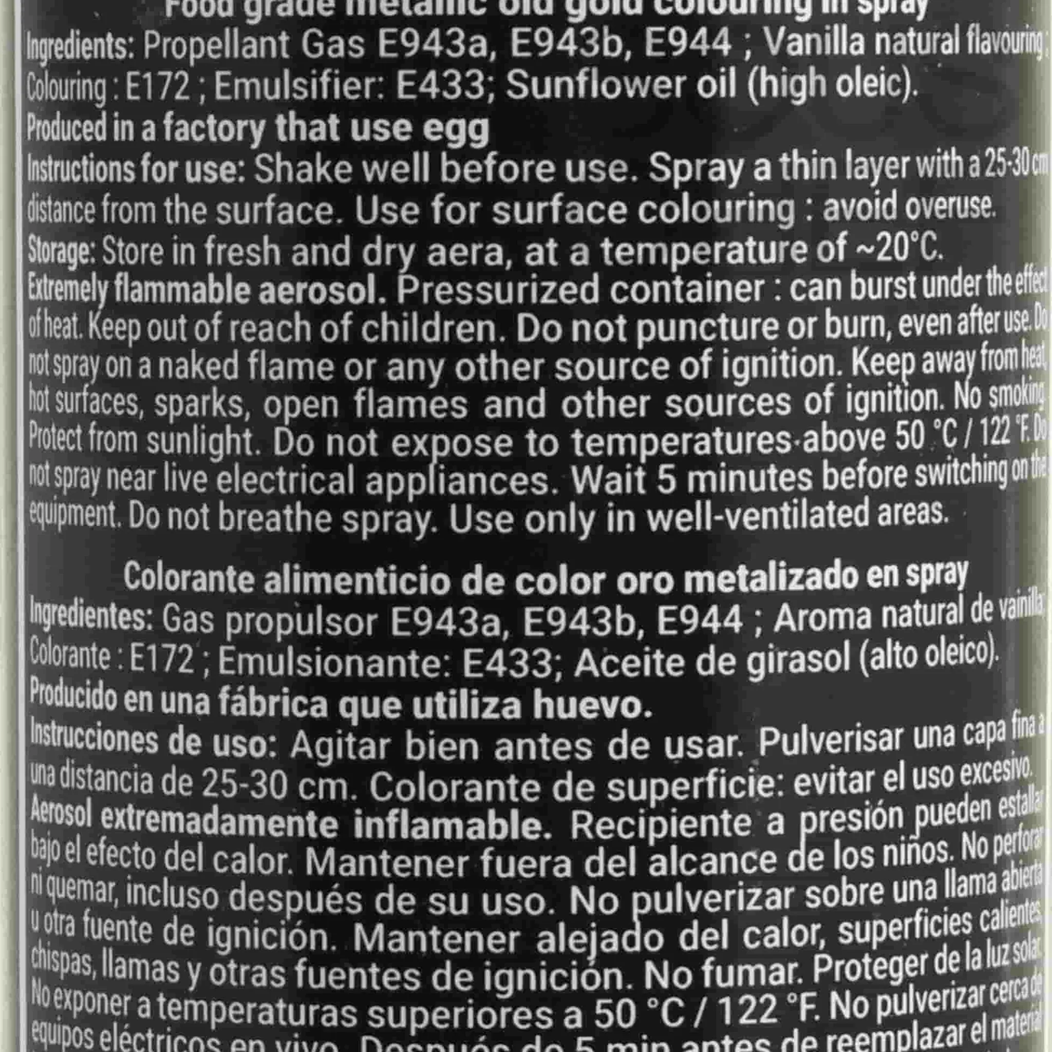 Sale Metallic Antique Gold Spray, 300ml Ingredients Brands|Baking Ingredients