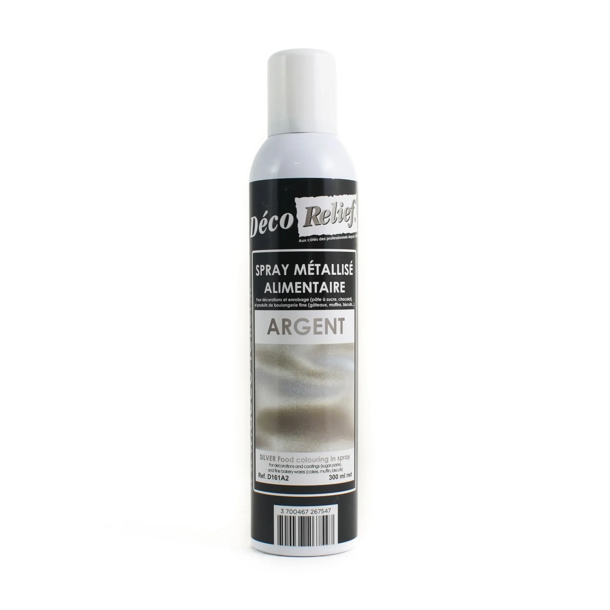 New Metallic Silver Spray, 300ml Ingredients Brands|Baking Ingredients