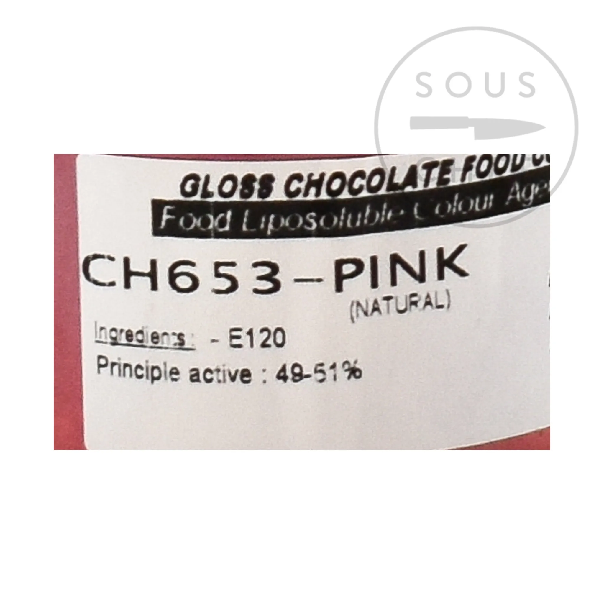 Discount Natural Pink Gloss Food Colour For Chocolate, 20g Ingredients Brands|Chocolate & Sweets